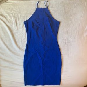 royal blue midi dress